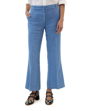 Pantalone Flora Azzurro | DIEGO ZORODDU